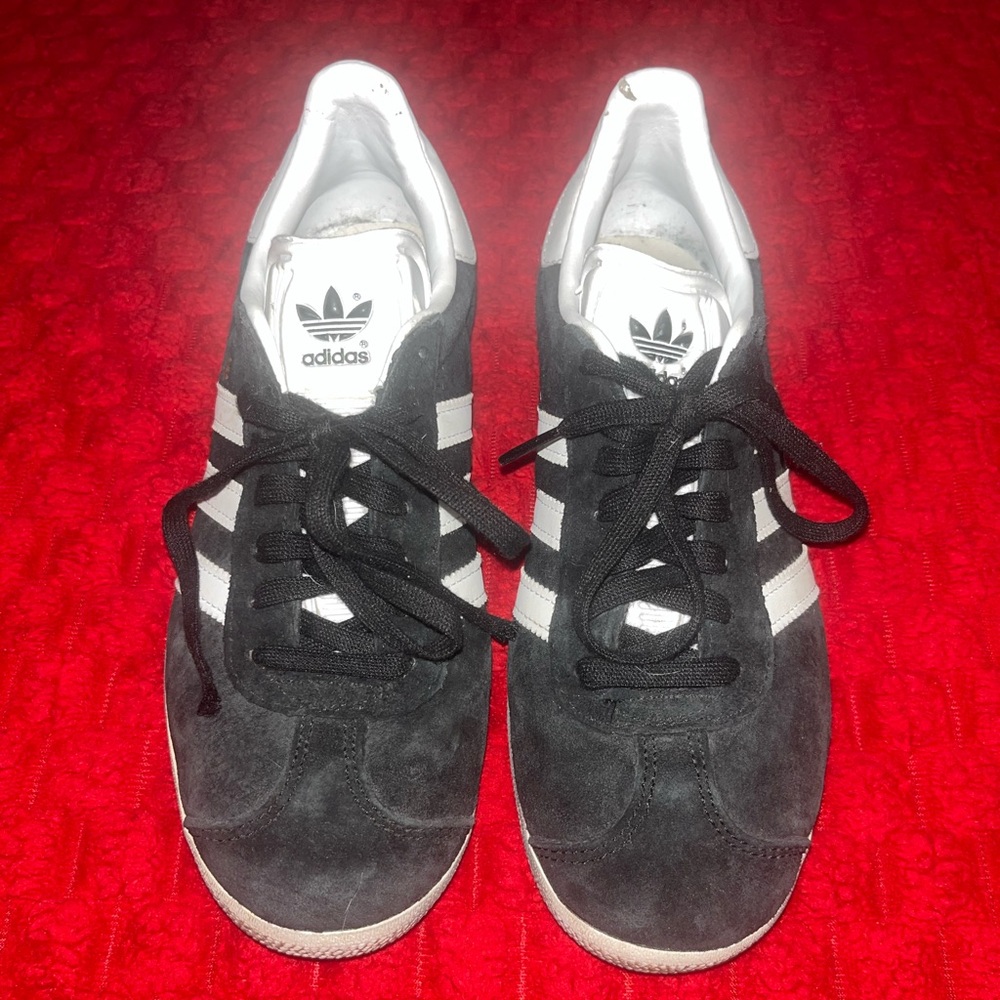 Adidas Kids Black and White Sneakers
